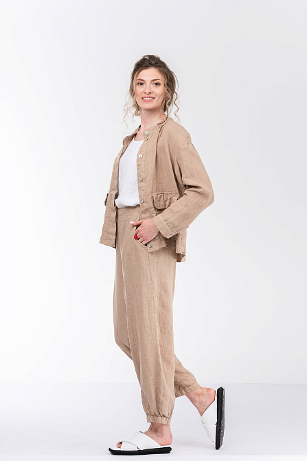 Брюки женские лён DEJA FASHION 4643
