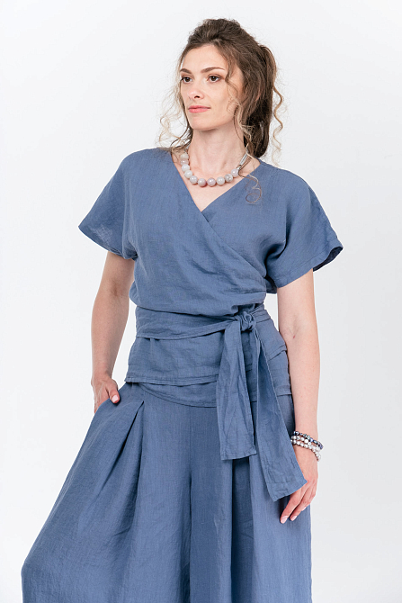 Рубашка женская лён DEJA FASHION 1066