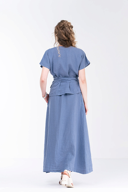 Юбка женская лён DEJA FASHION 1338
